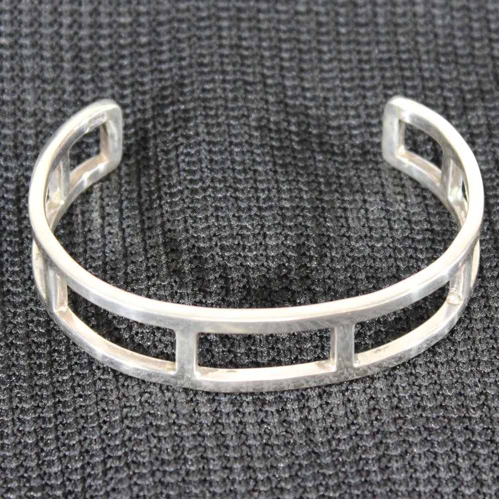 Heavy vintage 925 Sterling Silver Cuff Bracelet